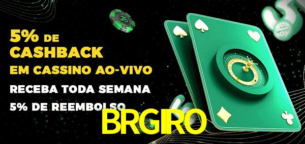Promoções do cassino ao Vivo BRGIRO